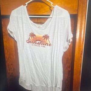 Sunshine Graphic White T-Shirt